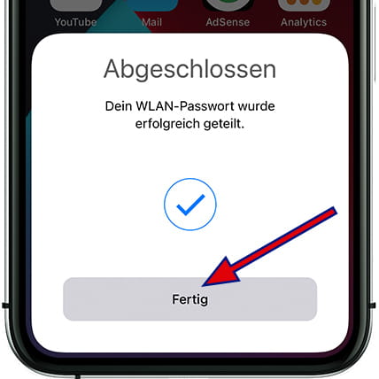 iPhone geteiltes WLAN-Passwort