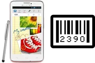 So sehen Sie die Seriennummer auf der alcatel One Touch Scribe Easy