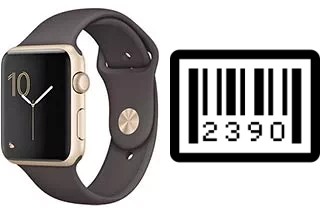 So sehen Sie die Seriennummer auf der Apple Watch Series 1 Sport 42mm