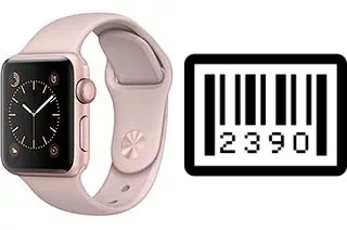 So sehen Sie die Seriennummer auf der Apple Watch Series 1 Aluminum 38mm