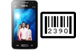 So sehen Sie die Seriennummer auf der CKK-mobile CKK mobile C707