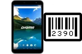 So sehen Sie die Seriennummer auf der Digma Optima 8019N 4G