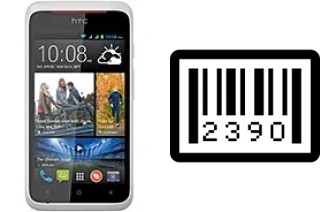 So sehen Sie die Seriennummer auf der HTC Desire 210 dual sim