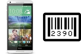 So sehen Sie die Seriennummer auf der HTC Desire 816G dual sim