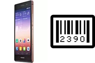 So sehen Sie die Seriennummer auf der Huawei Ascend P7 Sapphire Edition