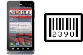 So sehen Sie die Seriennummer auf der Motorola MILESTONE 3 XT860