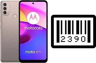 So sehen Sie die Seriennummer auf der Motorola Moto E40