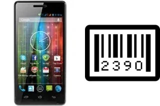 So sehen Sie die Seriennummer auf der Prestigio MultiPhone 5450 Duo