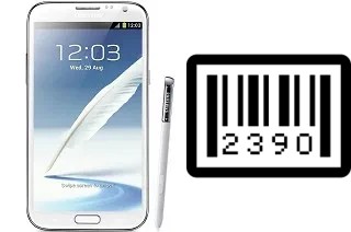 So sehen Sie die Seriennummer auf der Samsung Galaxy Note II N7100