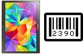 So sehen Sie die Seriennummer auf der Samsung Galaxy Tab S 10.5 LTE