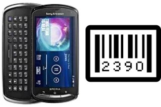 So sehen Sie die Seriennummer auf der Sony Ericsson Xperia pro