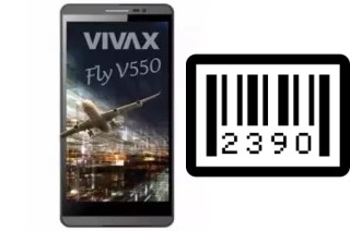 So sehen Sie die Seriennummer auf der Vivax Fly V550