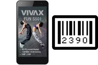 So sehen Sie die Seriennummer auf der Vivax Fun S501