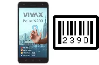 So sehen Sie die Seriennummer auf der Vivax Point X500