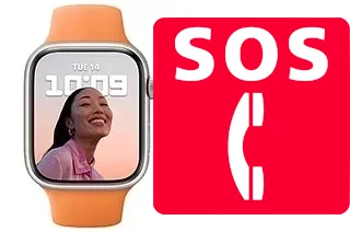 Notrufe auf der Apple Watch Series 7 Aluminum