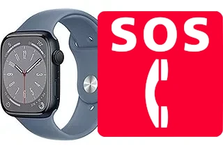 Notrufe auf der Apple Watch Series 8 Aluminum