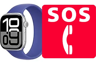 Notrufe auf der Apple Watch Series 10 Aluminum