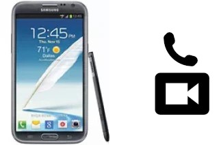 Videoanruf mit Samsung Galaxy Note II CDMA