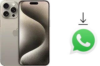 So installieren Sie WhatsApp auf einem Apple iPhone 15 Pro Max