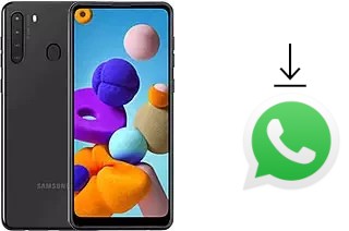 So installieren Sie WhatsApp auf einem Samsung Galaxy A21