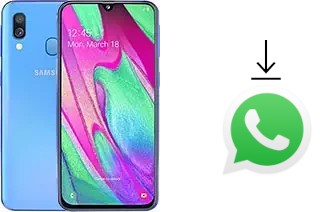 So installieren Sie WhatsApp auf einem Samsung Galaxy A40