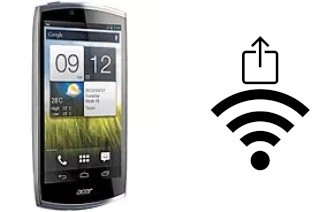 So generieren Sie einen QR-Code mit dem Wifi-Passwort auf einem Acer CloudMobile S500