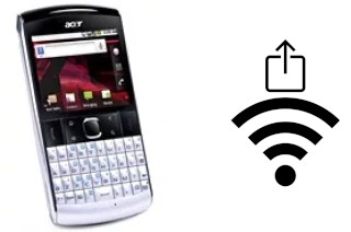 So generieren Sie einen QR-Code mit dem Wifi-Passwort auf einem Acer beTouch E210