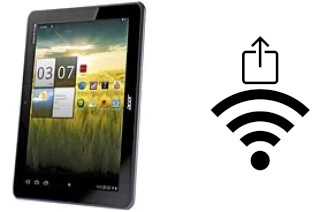 So generieren Sie einen QR-Code mit dem Wifi-Passwort auf einem Acer Iconia Tab A200