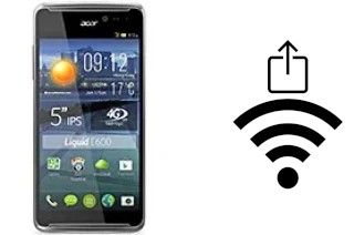 So generieren Sie einen QR-Code mit dem Wifi-Passwort auf einem Acer Liquid E600