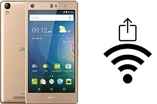 So generieren Sie einen QR-Code mit dem Wifi-Passwort auf einem Acer Liquid X2