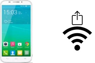 So generieren Sie einen QR-Code mit dem Wifi-Passwort auf einem Alcatel OneTouch Pop S7