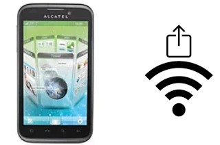 So generieren Sie einen QR-Code mit dem Wifi-Passwort auf einem alcatel OT-995