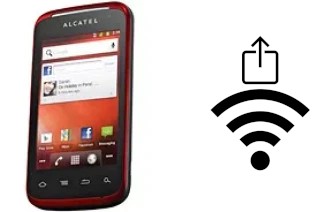 So generieren Sie einen QR-Code mit dem Wifi-Passwort auf einem alcatel OT-983