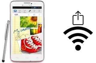 So generieren Sie einen QR-Code mit dem Wifi-Passwort auf einem alcatel One Touch Scribe Easy