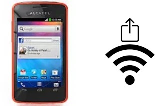 So generieren Sie einen QR-Code mit dem Wifi-Passwort auf einem alcatel One Touch T'Pop