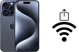 So teilen Sie das Wifi-Passwort von einem Apple iPhone 15 Pro ohne es einzugeben