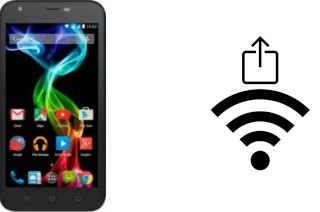 So generieren Sie einen QR-Code mit dem Wifi-Passwort auf einem Archos 50c Platinum