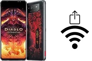 So generieren Sie einen QR-Code mit dem Wifi-Passwort auf einem Asus ROG Phone 6 Diablo Immortal Edition