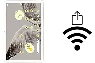 So generieren Sie einen QR-Code mit dem Wifi-Passwort auf einem Google Pixel Tablet