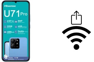 So generieren Sie einen QR-Code mit dem Wifi-Passwort auf einem HiSense U71 Pro