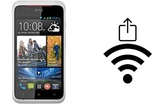 So generieren Sie einen QR-Code mit dem Wifi-Passwort auf einem HTC Desire 210 dual sim