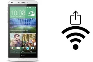 So generieren Sie einen QR-Code mit dem Wifi-Passwort auf einem HTC Desire 816G dual sim