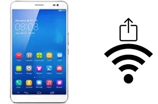 So generieren Sie einen QR-Code mit dem Wifi-Passwort auf einem Huawei MediaPad X1