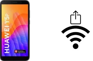 So generieren Sie einen QR-Code mit dem Wifi-Passwort auf einem Huawei Y5p