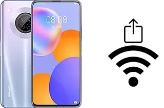 So generieren Sie einen QR-Code mit dem Wifi-Passwort auf einem Huawei Y9a