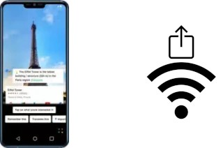 So generieren Sie einen QR-Code mit dem Wifi-Passwort auf einem LG G7+ ThinQ