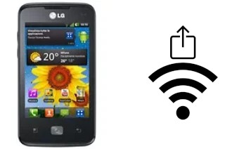 So generieren Sie einen QR-Code mit dem Wifi-Passwort auf einem LG Optimus Hub E510