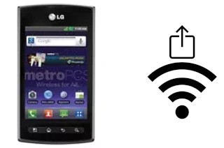 So generieren Sie einen QR-Code mit dem Wifi-Passwort auf einem LG Optimus M+ MS695