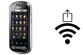 So generieren Sie einen QR-Code mit dem Wifi-Passwort auf einem LG Optimus Me P350