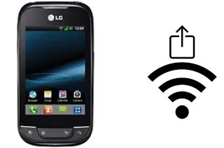 So generieren Sie einen QR-Code mit dem Wifi-Passwort auf einem LG Optimus Net